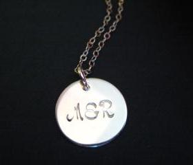 Initial Necklace, Silver Initial Necklace, Silver Name Necklace, Initial Pendant Necklace, Personalized Jewelry, Personalized Necklace