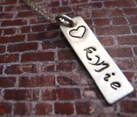 Children's Name Necklace, Mommy Necklace, Mommy Jewelry, Personalized Jewelry, Valentine Gift, Personalized Necklace